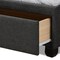 Baxton Studio Netti Dark Grey Upholstered 2-Drawer Queen Size Platform Storage Bed 161-9905 - alternate 6